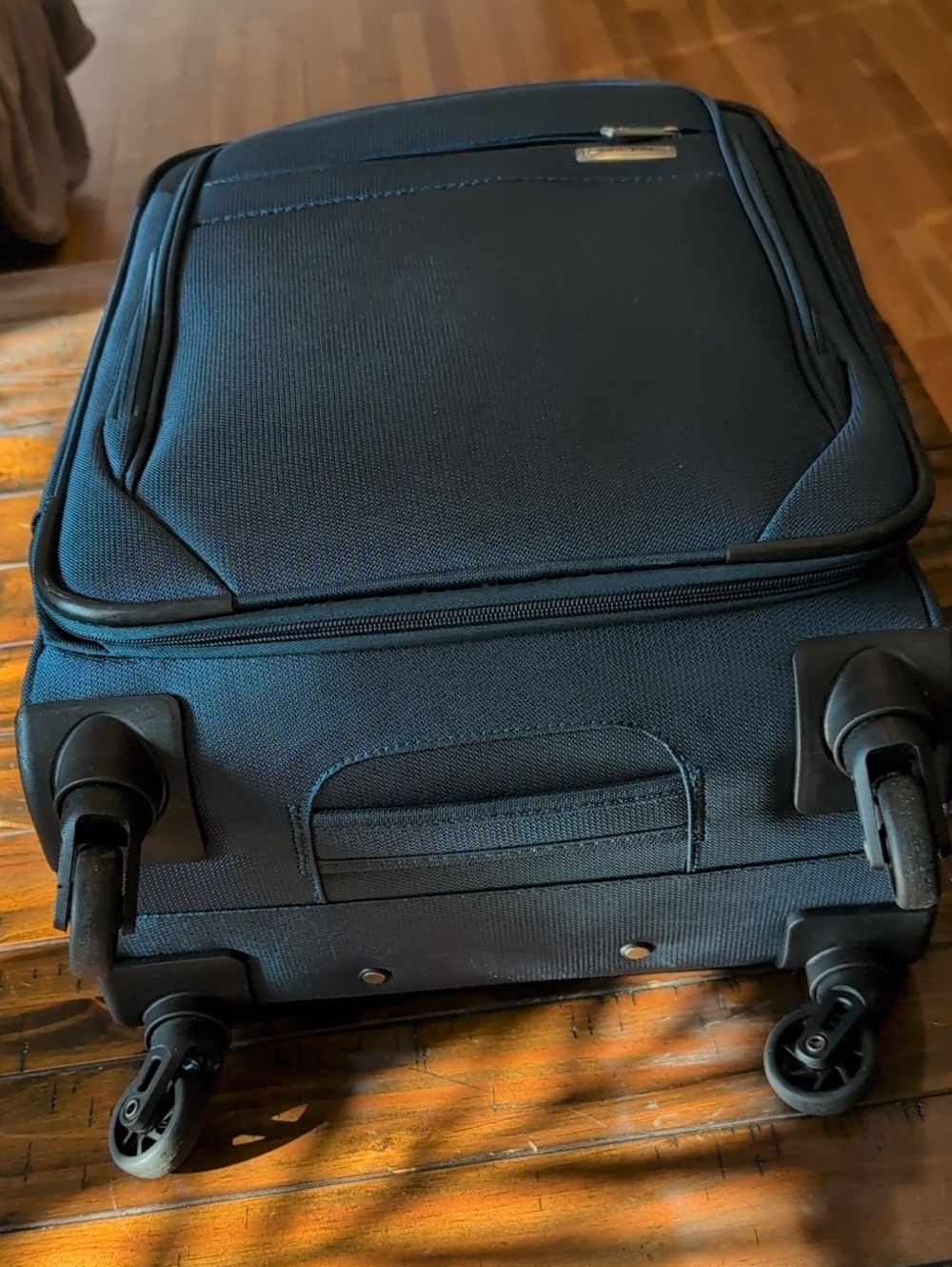 Samsonite Advena Expandable Spinner Carry On Suitcase Teal Blue - Picture 9 of 16
